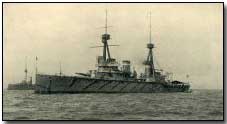 H.M.S. Invincible, sunk at the Battle of Jutland